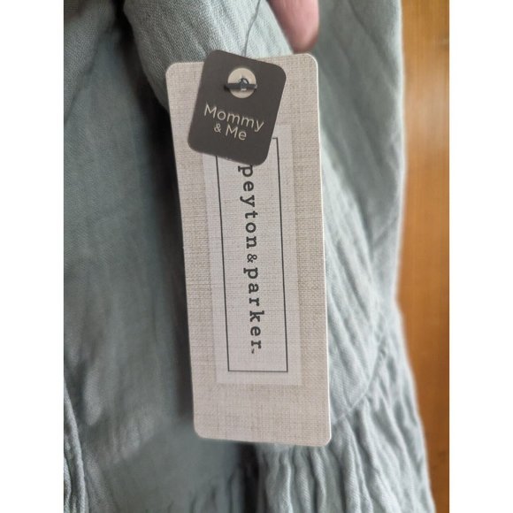 Peyton & Parker Mommy & Me Womens Blue Cotton Spaghetti Strap Dress L NWT - Picture 5 of 7